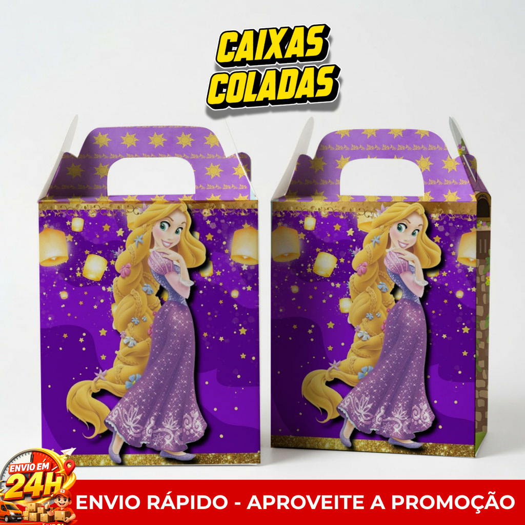 Kit Festa Princesa Rapunzel Personalizados Lembrancinhas maletinha Festa Aniversario Decoracao Infantil