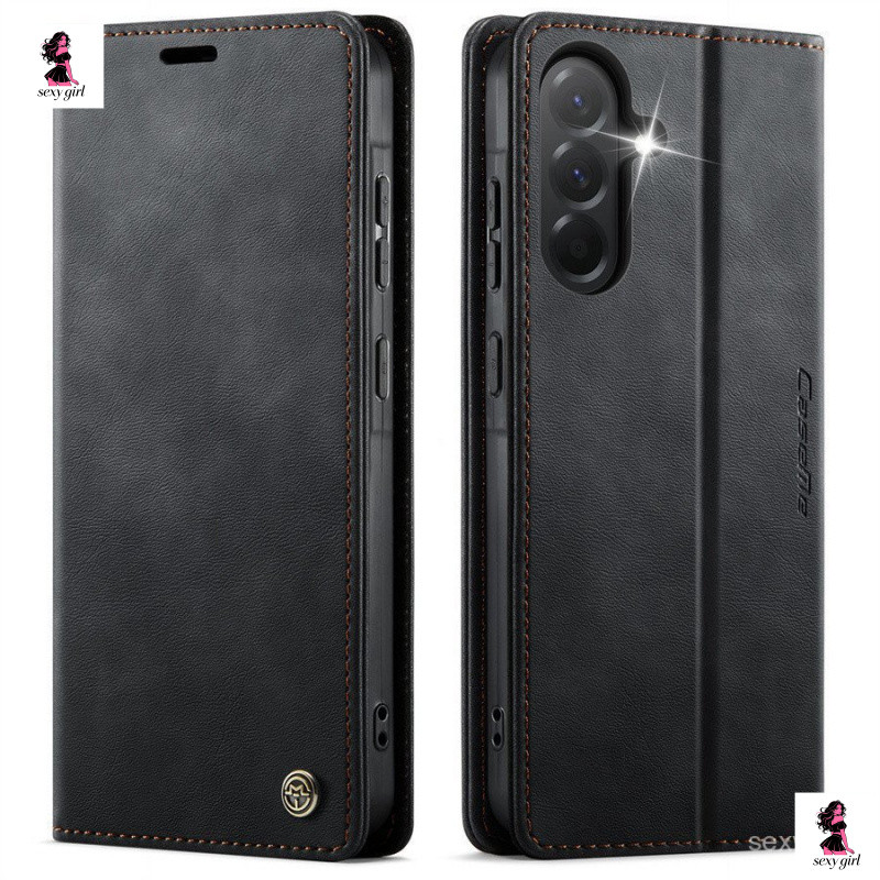 Capa de Telefone em Couro para Samsung Galaxy A17 A16 A26 A36 A56 A35 A25 A15 A14 A24 A34 A54 A13 A33 A53 A12 A22 HVVG