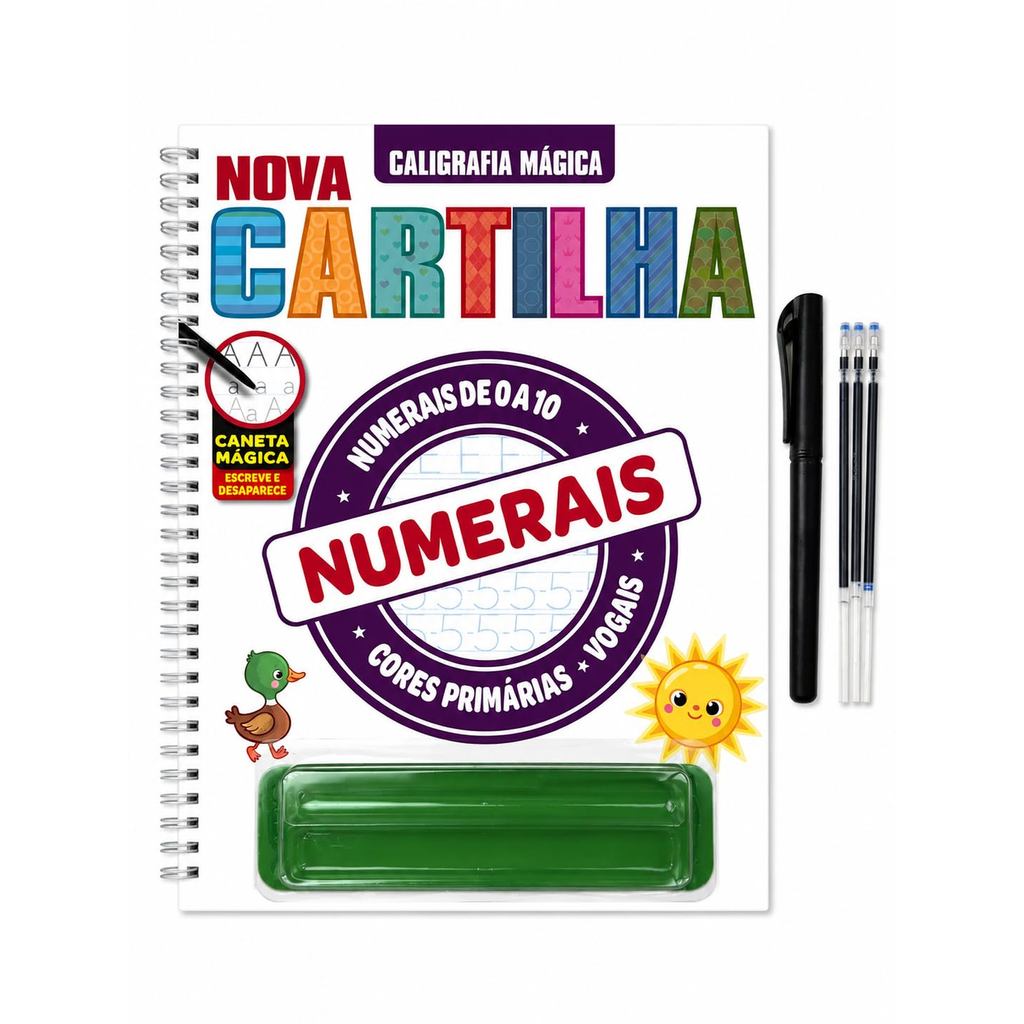 Caligráfia Mágica | Nova Cartilha | Númerais