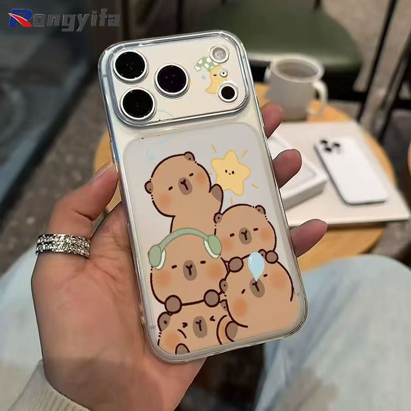 Capa De Telefone Capivara De Desenho Animado Para Samsung Galaxy A18 A17 M17E F17 A27 A26 A25 A24 A23 A22S M22 A21S A20S
