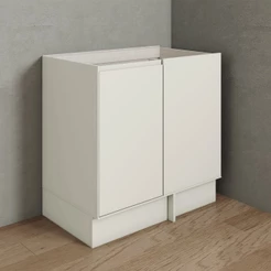 Balcão de Cozinha de Canto 84 Cm Fineze 1 Porta 100% Mdf Areia Hp - Henn