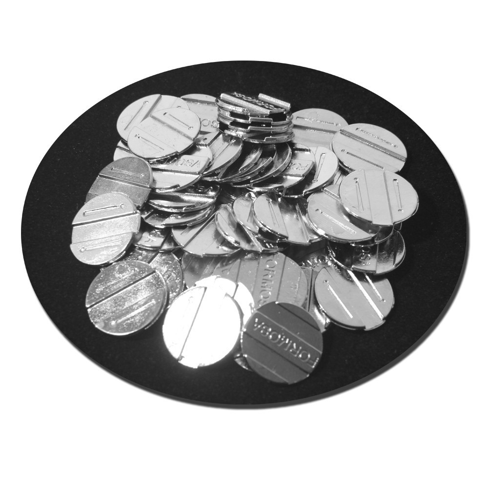 250 Fichas Para Mesa De Sinuca Bilhar Pebolim Totó
