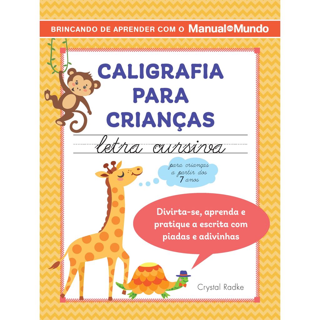 Caligrafia para crianças: letra cursiva