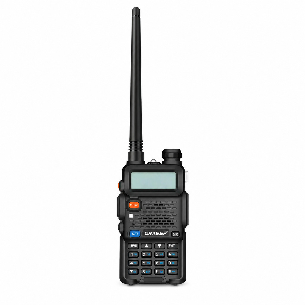 Rádio Comunicador GRASEP D-5R Dual Band VHF UHF 128 Canais Até 8W Bateria 2800mA
