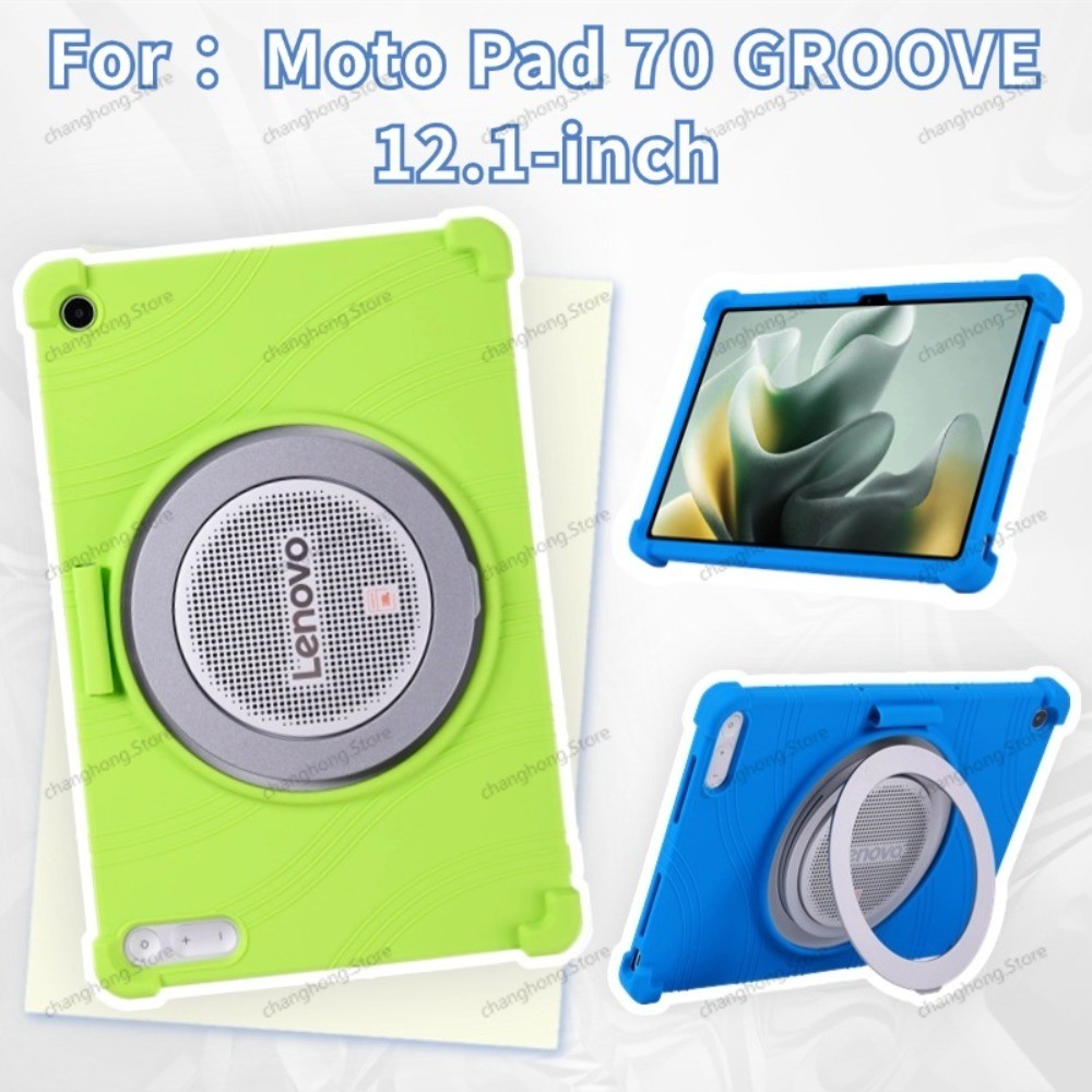 Capa Para Motorola Moto Pad 70 Sulco TB355FU 12.1 " Silicone Macio Portátil Kick