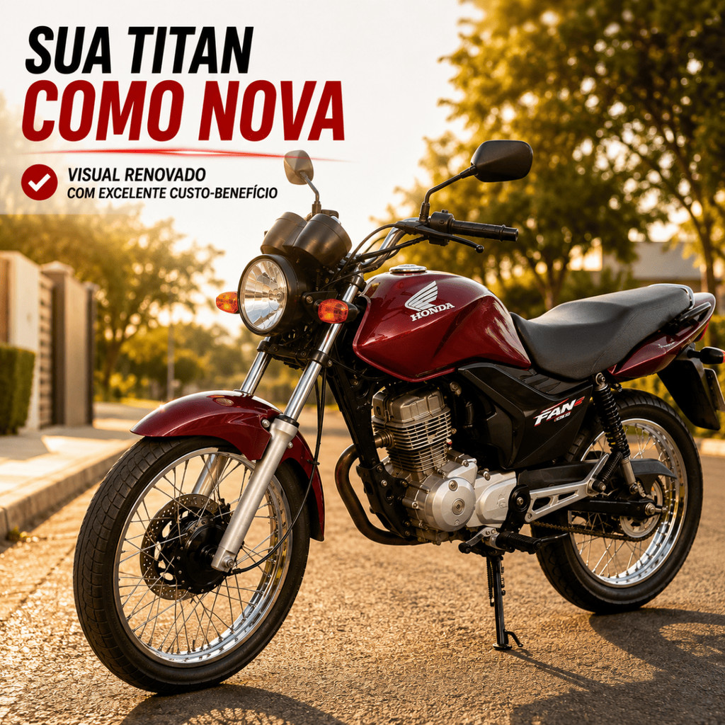 Paralama Dianteiro Honda Cg Titan Fan 150 2009 Á 2013 Vermelho Guaraú Pro Tork — imagem 2 de 2