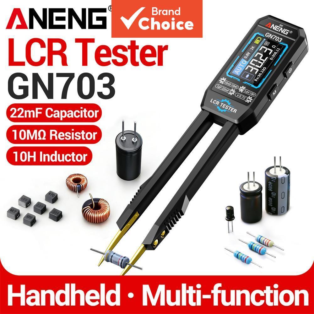 Um Conjunto ANENG GN703 Pinça De Ponte Inteligente Digital LCR Tester Resistência Indutância Continuidade Capacitância F