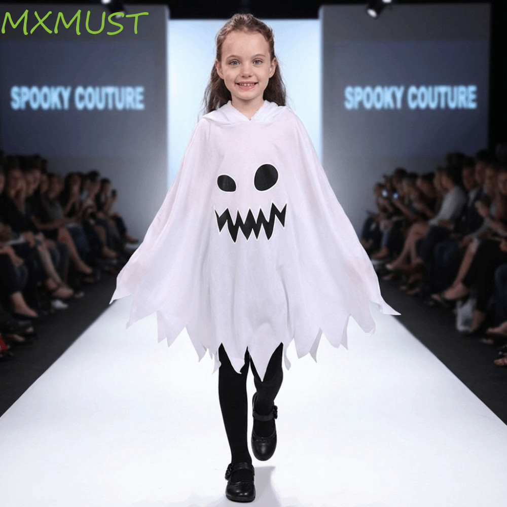 MXMUST Capa Fantasma Luminosa , Criativa Que Brilha No Escuro Para Crianças Com Capuz , Fantasia De Cosplay De Halloween