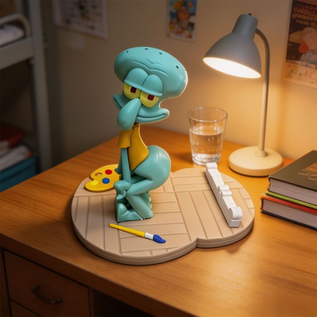 Engraçado Polvo Magnético Suporte Do Telefone Dos Desenhos Animados Preguiçoso De Mesa Para Decoração De Escritório