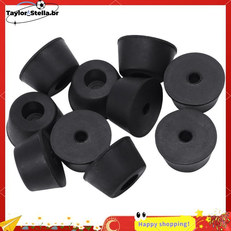 10 Peças 21x12mm Amortecedores De Borracha Para Pés Embutidos Cônicos Material :