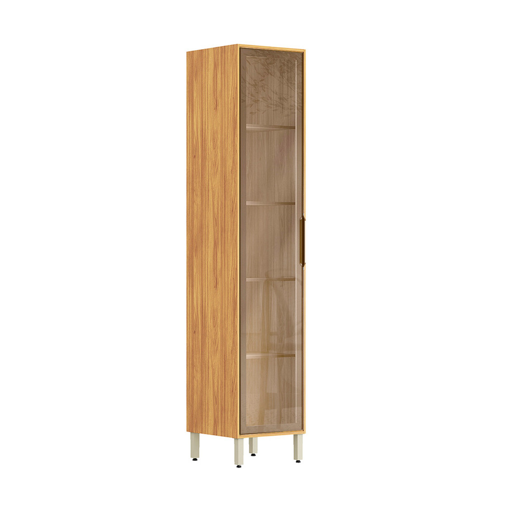 Cristaleira Plena 1 Porta com Vidro e Led