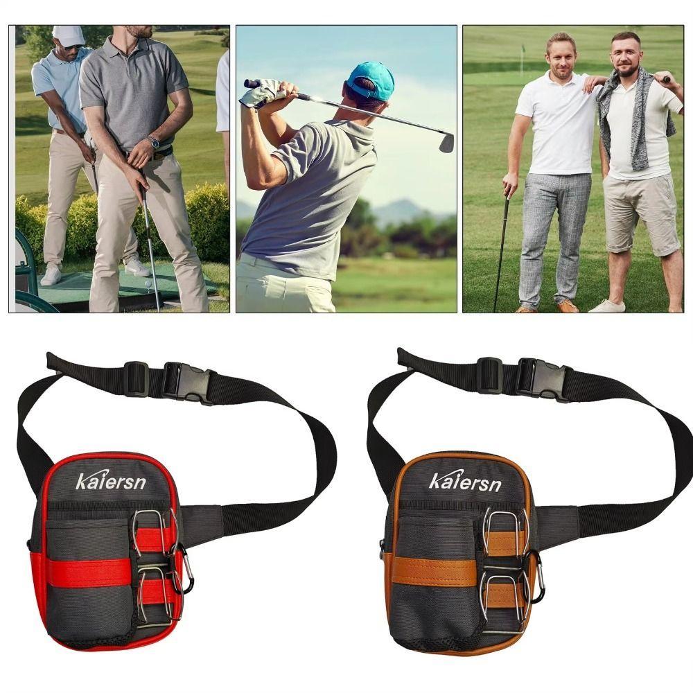 Bolso Para Bola De Golfe , Bolsa De Armazenamento De Tecido Forte , Saco Parque Esportivo , 2 Peças , Braçadeira De Aces
