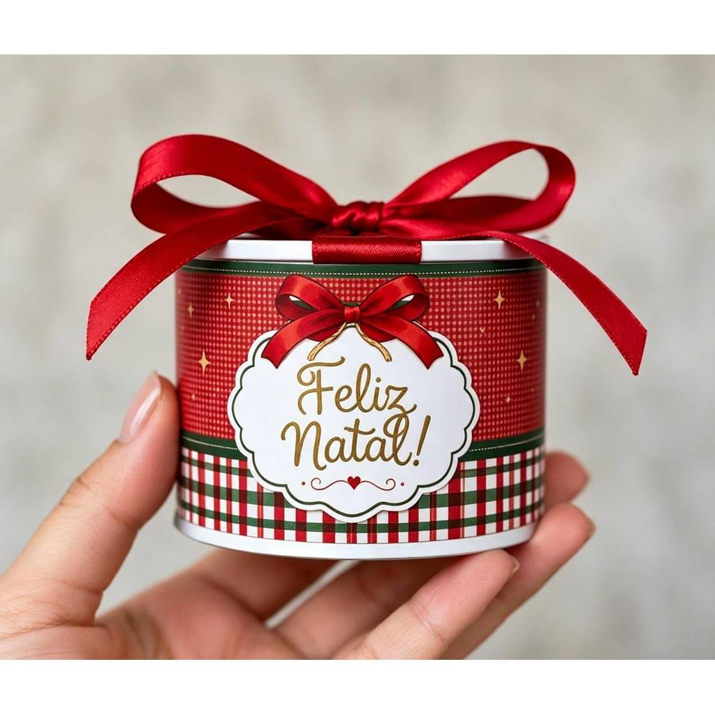 Kit Tubolata Personalizada 5x6 *Lembrancinhas NATAL1 -Chá de Bebe - Aniversário - Maternidade - Comemoraçõ