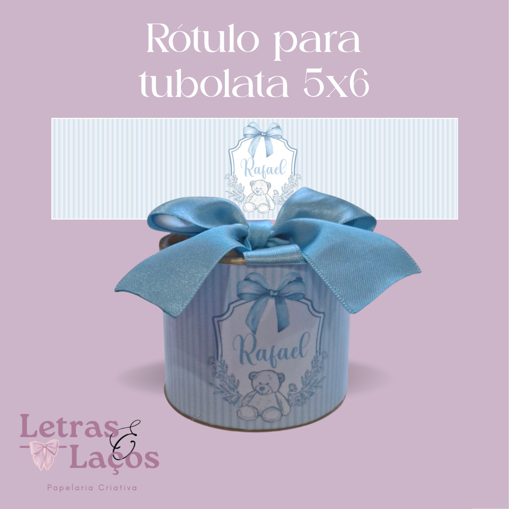 Rótulo Adesivo Personalizado Maternidade,chá de bebê, aniversário tubolata 5X6 Lembrancinhas de Aniversário