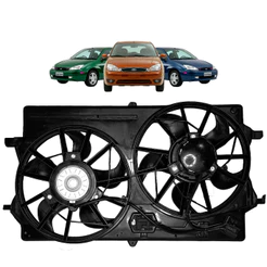 Ventoinha Focus Com 02 Motores 2001 A 2004