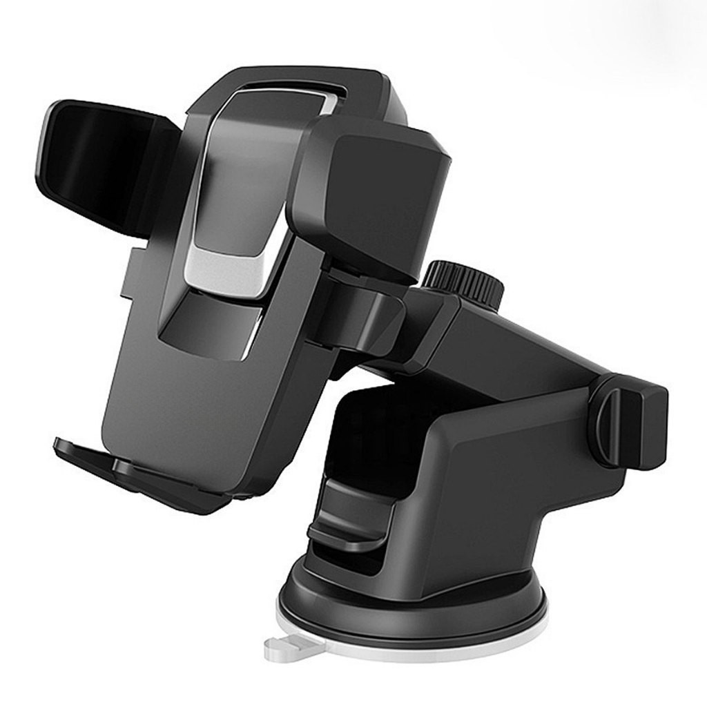 Suporte Celular GPS Veicular 360° – Ventosa Forte, Trava Automática e Ajuste Retrátil ME4055