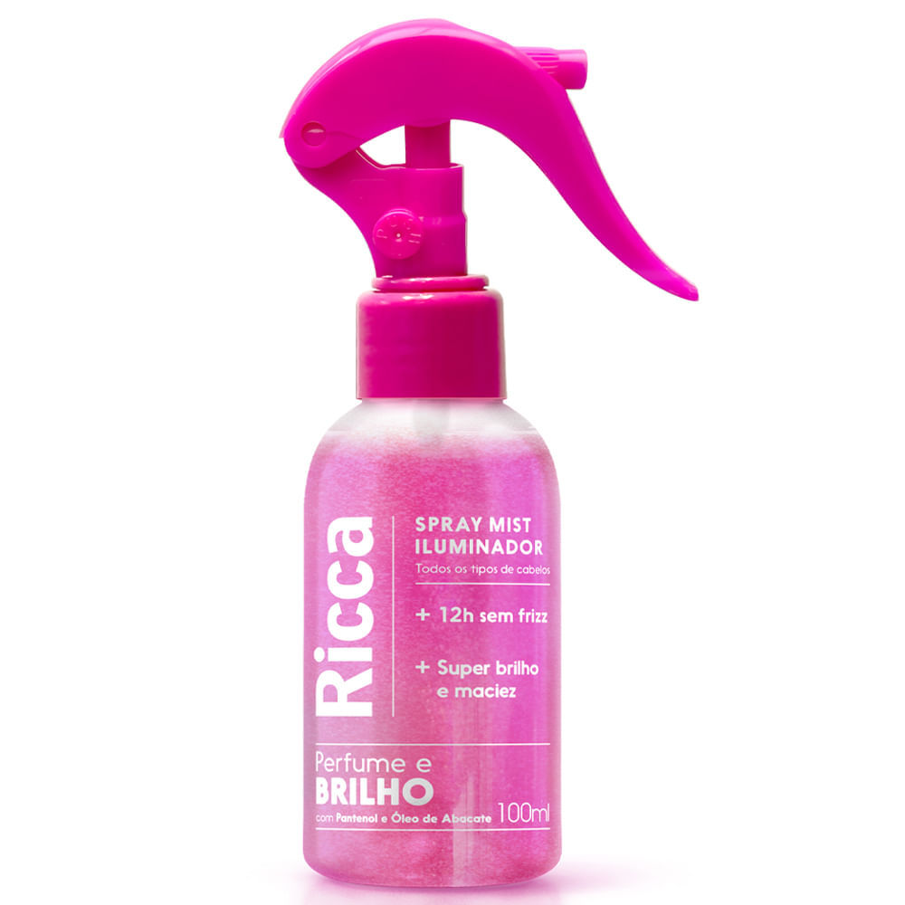 Spray Capilar Mist Iluminador Ricca Perfume e Brilho 100ml