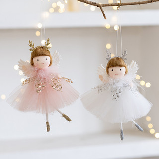 Novo produto Christmas t Angel Girl Gauze Saia Angel Antler Angel Girl Pendant Árvore de Natal Decoração Ornamentos de N