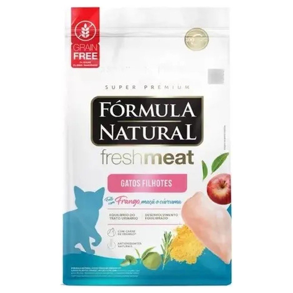 Ração Fórmula Natural Fresh Meat Gatos Filhotes Frango 1 kg