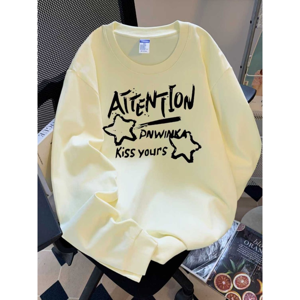 Meninas primavera outono chique em torno do pescoço versão coreana camiseta de manga comprida estilo ocidental 2024 novo