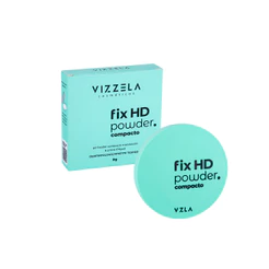Fix HD Powder Compacto Pó Translúcido Acabamento Matte Para Maquiagem Vizzela