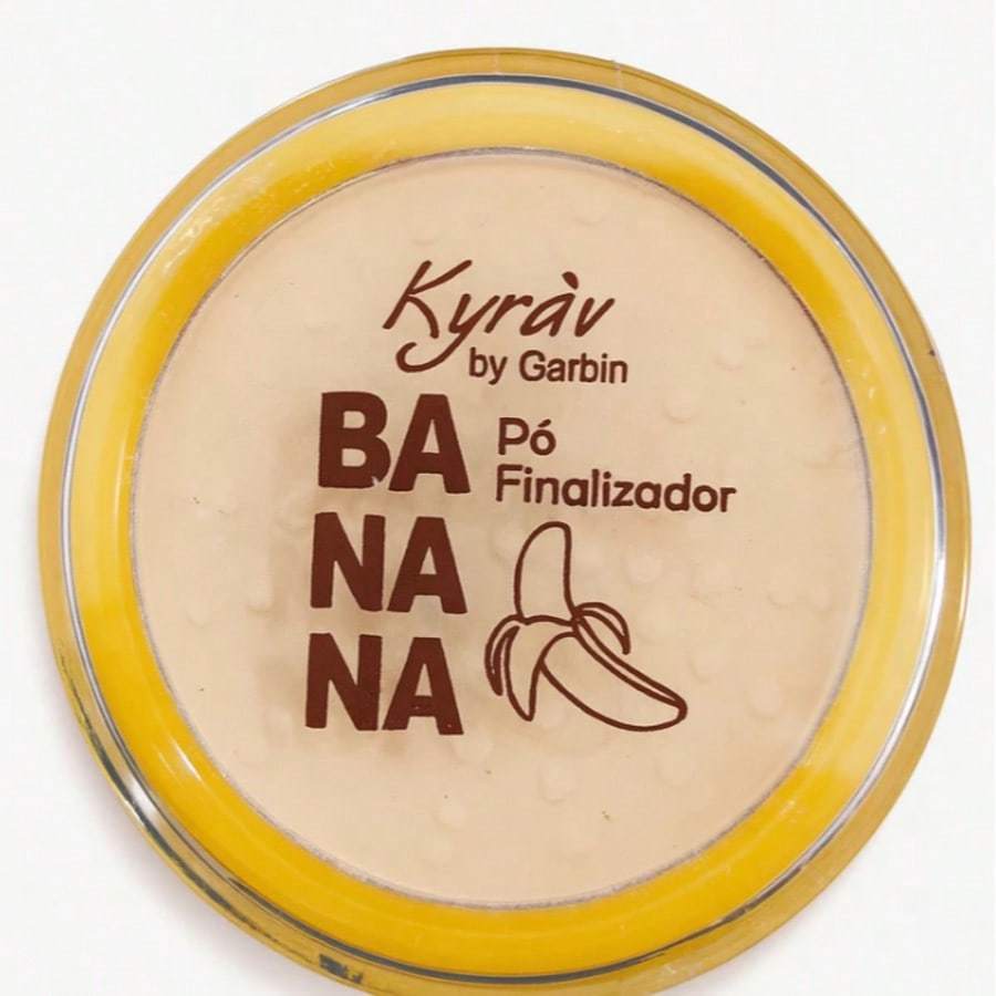 Pó Banana Facial Translúcido Kyrav Finalizador Matte Selante Maquiagem Controla Oleosidade Não Estoura no Flash 3g