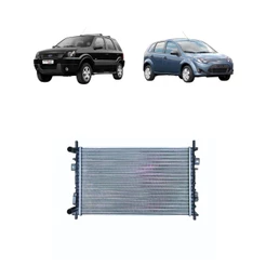 RADIADOR ECOSPORT FIESTA SUPERCHARGER MANUAL COM E SEM AR 2004 2005 2006