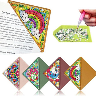 Kit De Marcadores De Pintura Diamante DIY-4 Peças Canto De Couro Para Presentes Infantis E Femininos