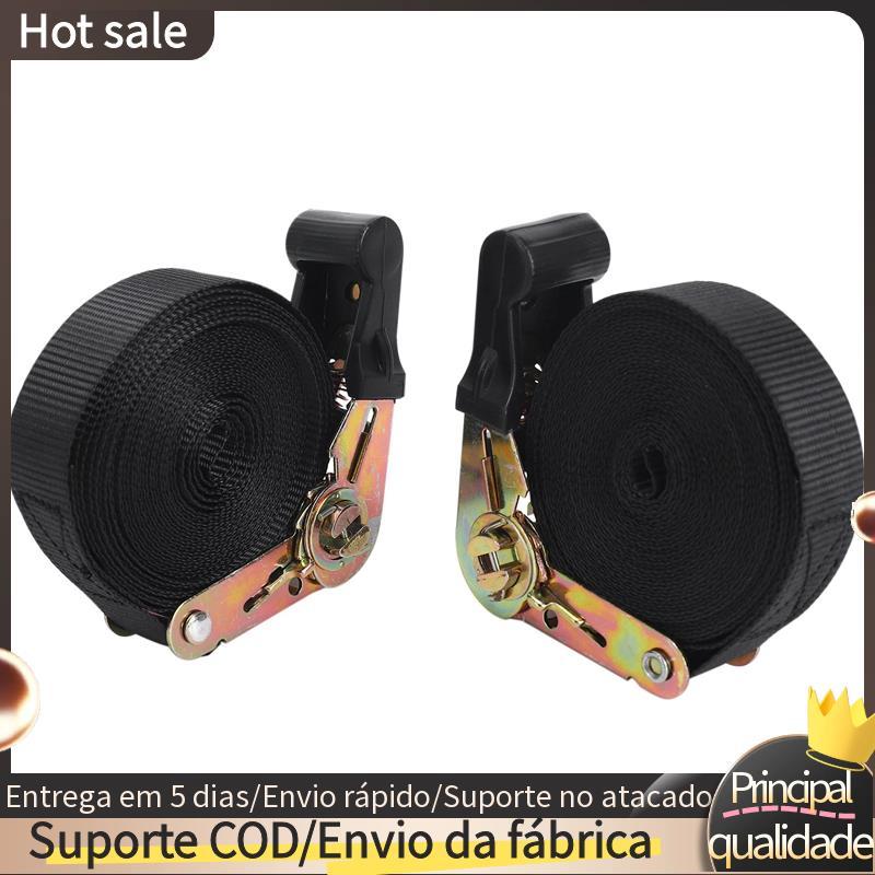 2 Pacote 20 Pés Catraca Cintas 6M X25mm Cinta De Sem Fim Resistente Cam Fivelas Para Motocicletas , Carro