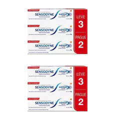 Kit 2 Creme Dental Sensodyne Rápido Alívio 3 Un Cada