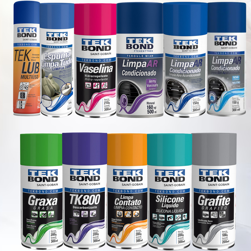Escolha Seus Produtos TekSpray TekBond Desengripante Graxa Limpa Contato Vaselina Grafite Seco Silicone