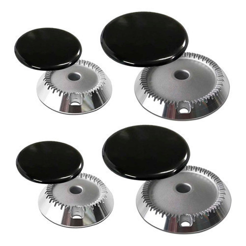 Kit 4 Peças Electrolux 76 56 52 Espalhador Bacia Fogão Celebrate Celebration Queimador Tampa 52Gp 76GRS Compatível