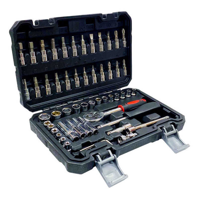 Jogo de Soquete Chave Catraca Combinada Allen Maleta 57 Pcs