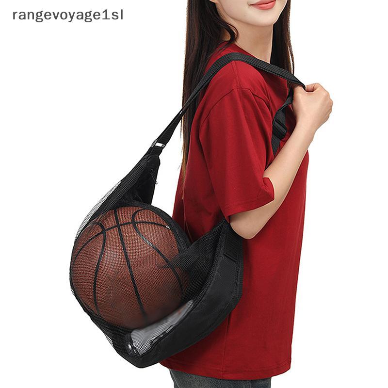 [rge] 1 Peça Bolsa De Bola Única Com Zíper Armazenamento De Malha Poeta Equipamento Esportivo Rede Cordão Para Transport