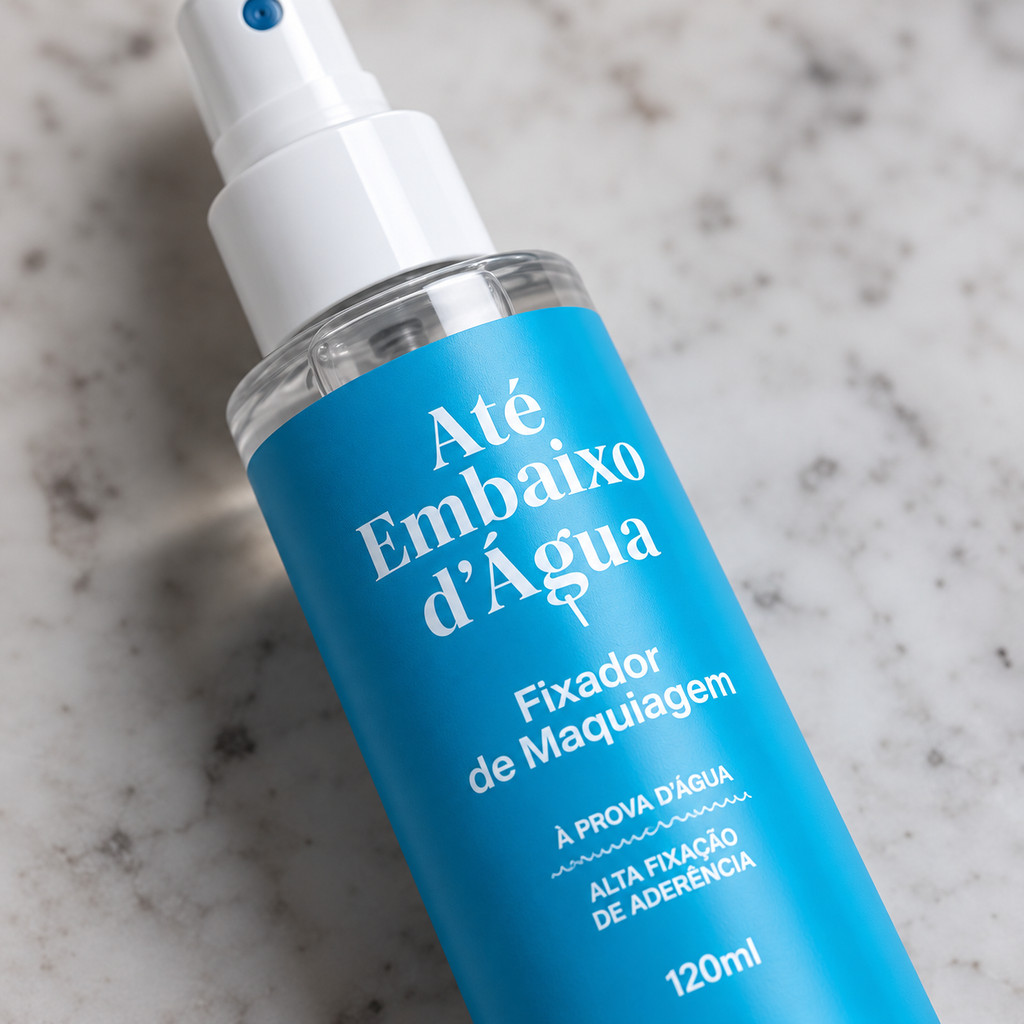 Fixador À Prova d’Água Maquiagem 120ml  Alta Aderência Acabamento Profissional