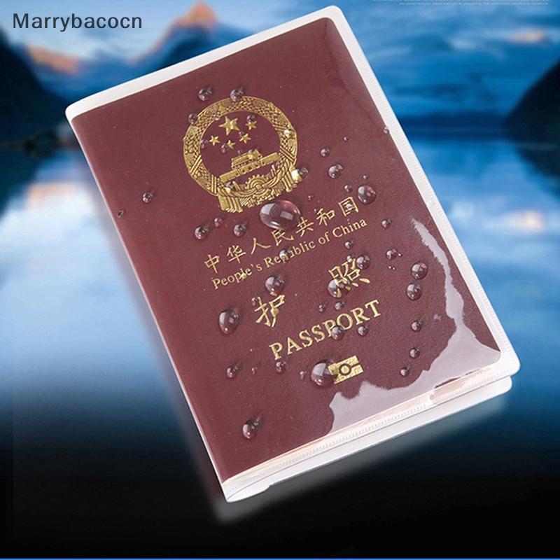 Capa Transparente Para Passaporte Em Sacos De Documentos À Prova D'água Protetora COD