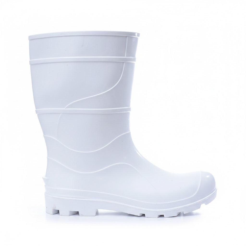 Bota Galocha PVC Branca EPI Açougue Frigorífico Antiderrapante Impermeável CA Aprovado Envio Rápido!