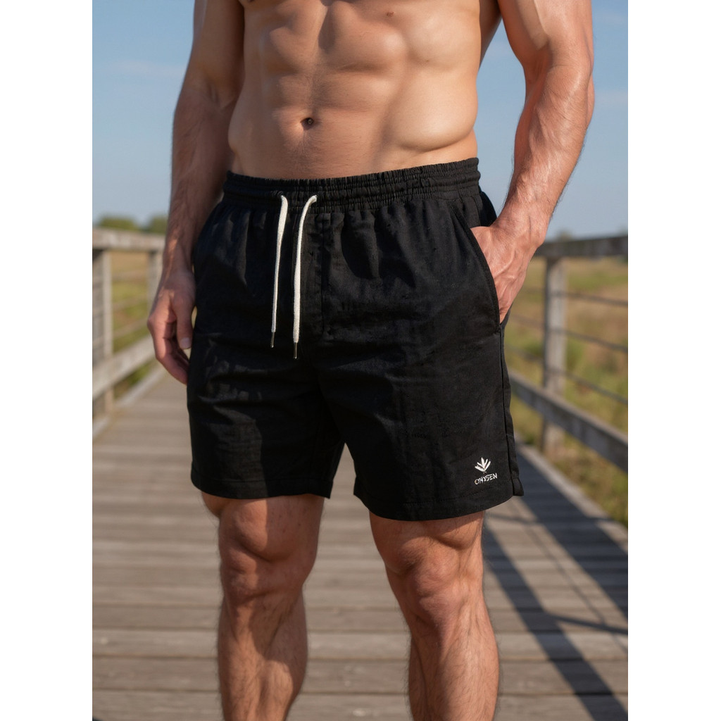 Kit 3 Bermudas Masculinas Linho Elastano Praiana Confortável Verão — MJ_STORE