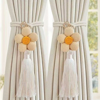 Fita para organizar cortinas, 2 unidades, com fecho decorativo ajustável, para decoração de interiores, KENY.