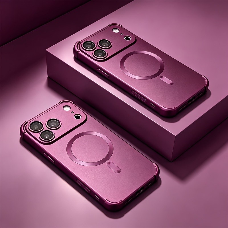 Capa De Telefone-Magnética Aberta Fosca Ultrafina Para Iphone 18 Pro Max Edge Protetora Anti-Queda , Compatível Com Appl