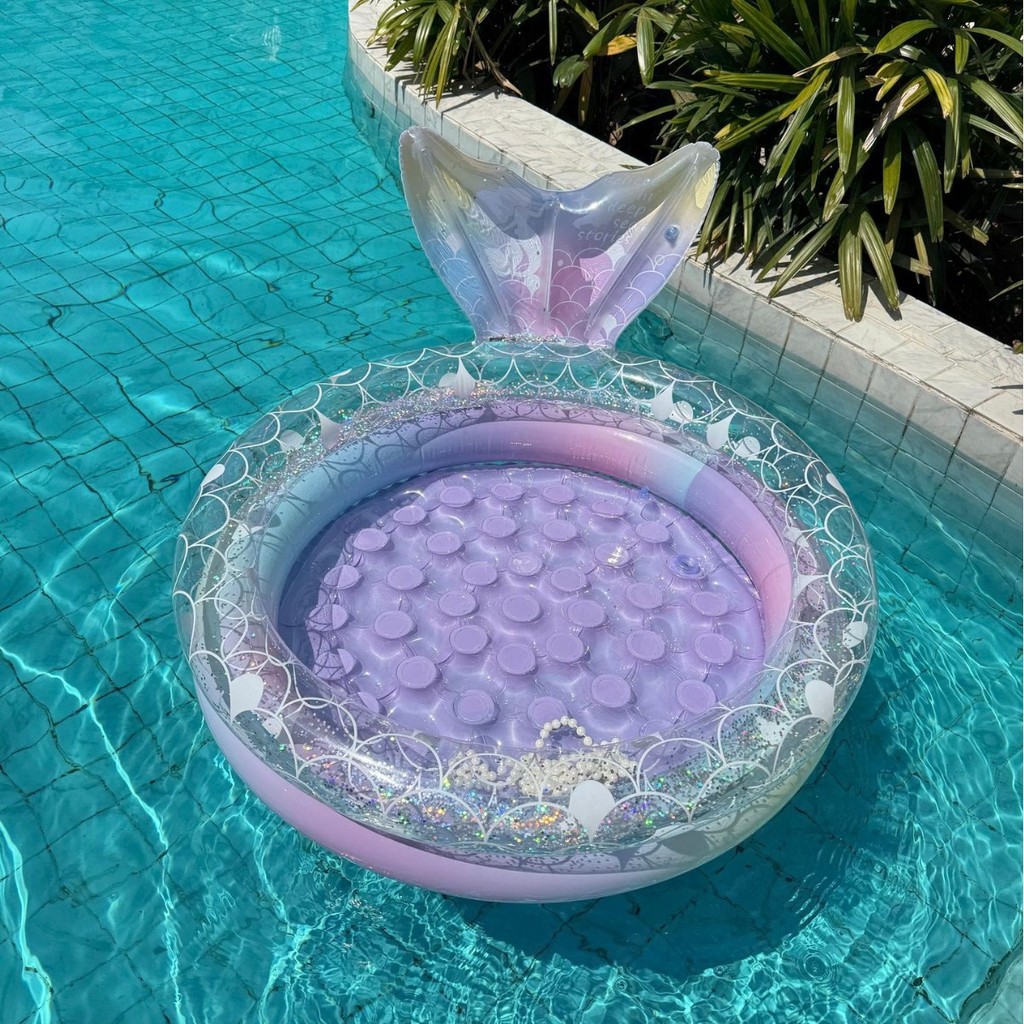 Dream ins piscina inflável piscina espessada casa verão bebê redondo oceano piscina de bolinhas