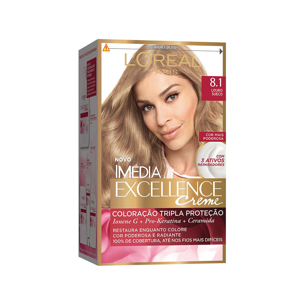 Tintura Imedia Exellence 8.1 Louro Sueco