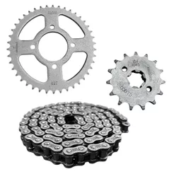 Kit Transmissão Relação P/Moto Gsr 150i 2011 Até 2016 Aço 1045