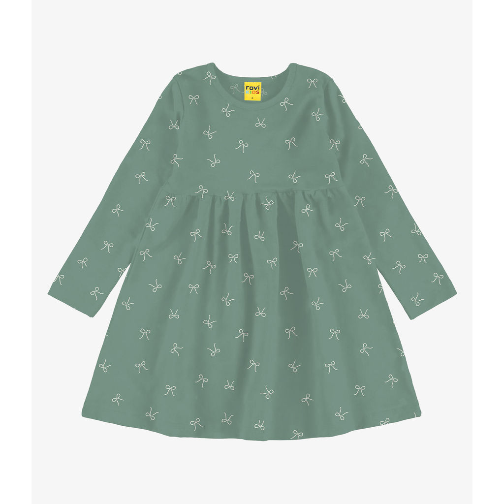Vestido Manga Longa Infantil Rovi Kids Verde