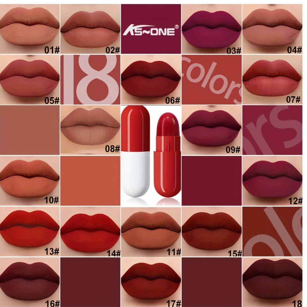 1 MINI Batom Cápsula Matte - Unidade Envio de cor aleatório