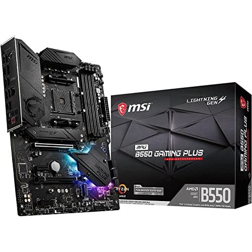 Placa-mãe MSI MPG B550 GAMING PLUS/A ATX [Chipset AMD B550] para processadores Ryzen série 5000 MB5873