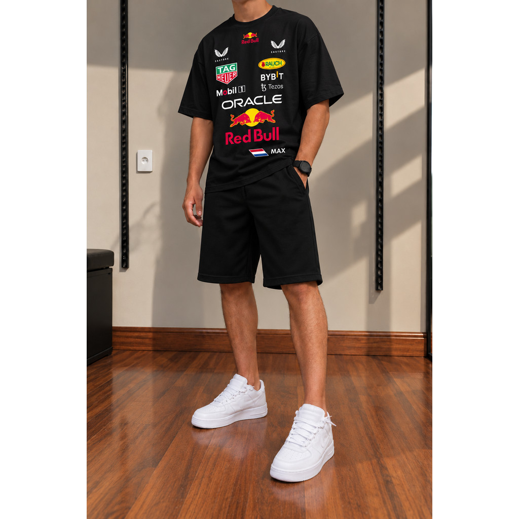Conjunto Juvenil Menino Lançamento Kit Camisa Bermuda Masculino Verão