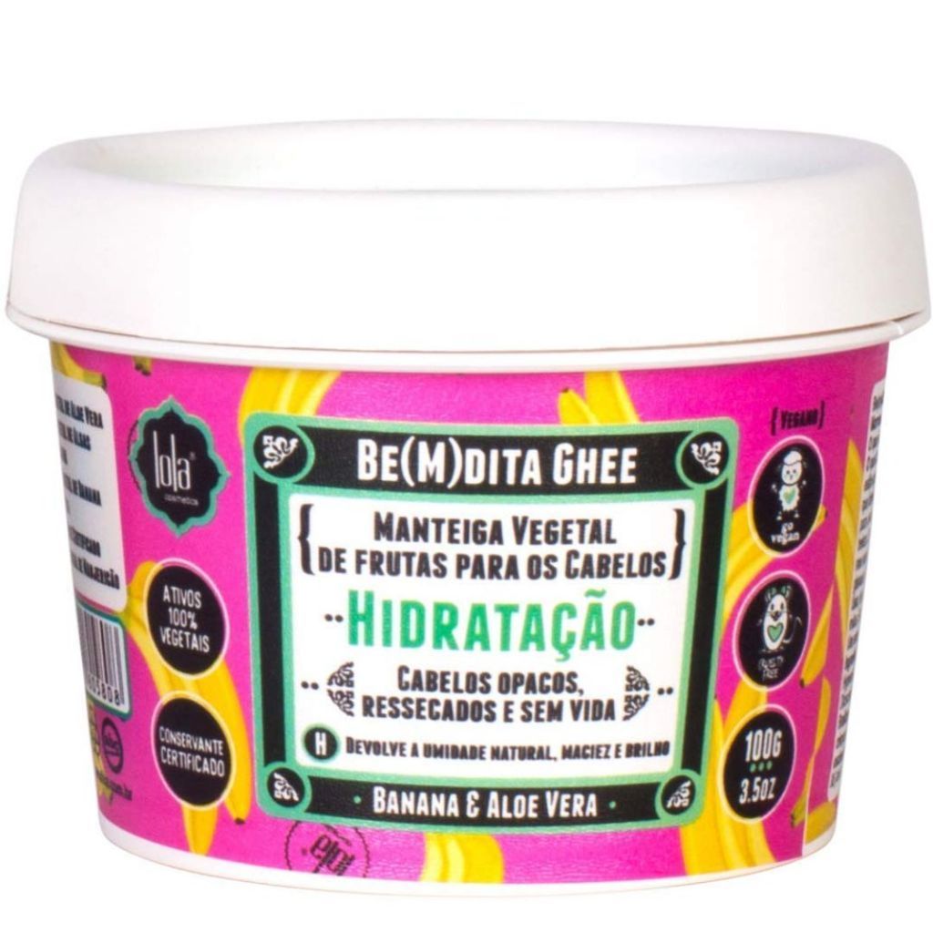 Lola Cosmetics Be(M)dita Ghee Hidratação - Máscara Capilar 100g Banana — imagem 2 de 2
