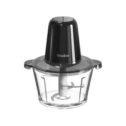 Processador de Alimentos Gaabor 300W Preto Multislice Copo de Vidro
