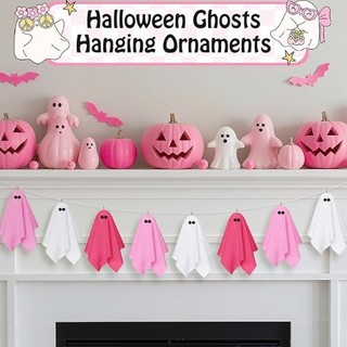 Cross-Border 2026 Halloween 16 peças fantasma pendurado ornamentos festa abóbora novo estilo fantasma bonito decoração d